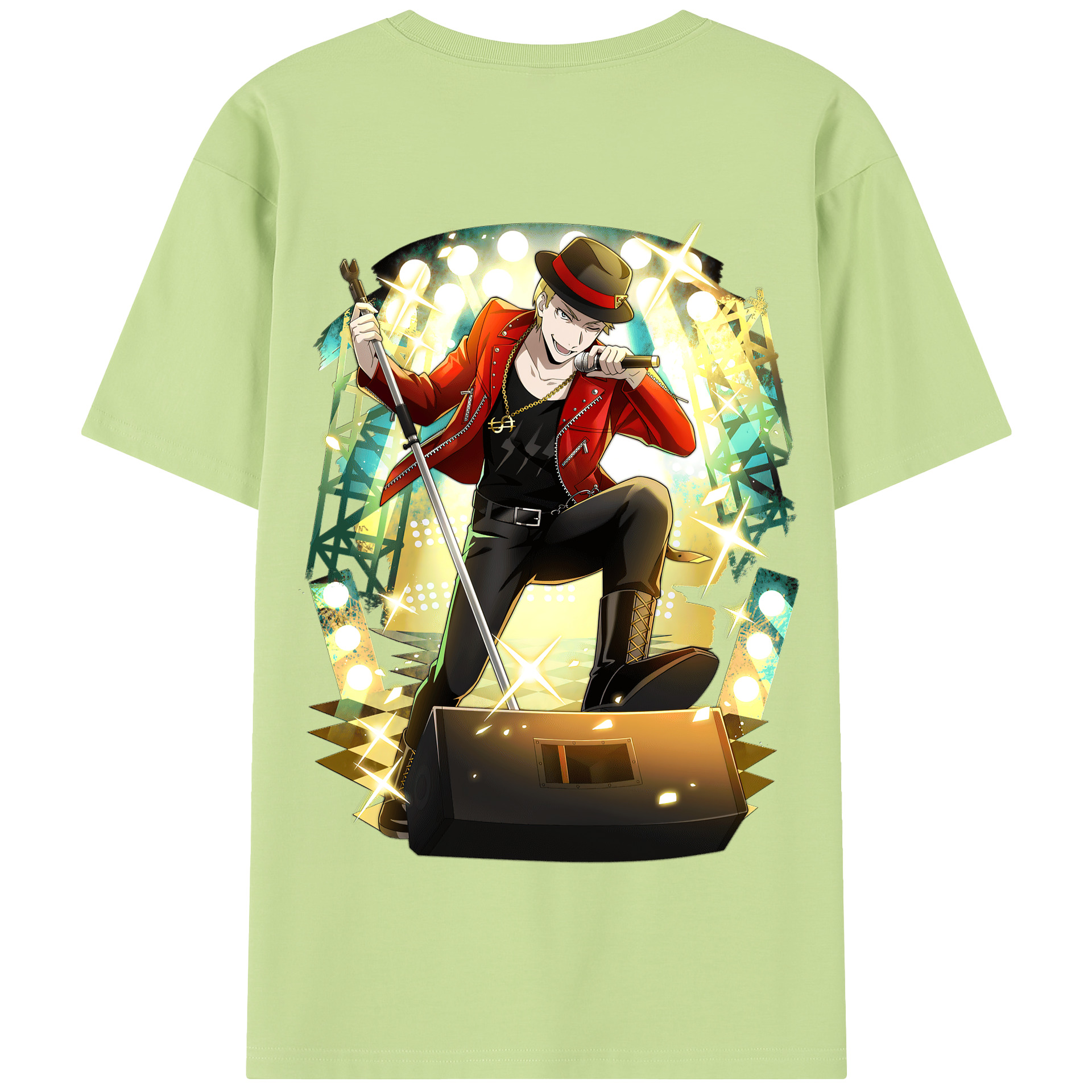 （画像用） 文豪ストレイドッグス Bungo Stray Dogs 綿100％半袖Tシャツ（背面プリント）